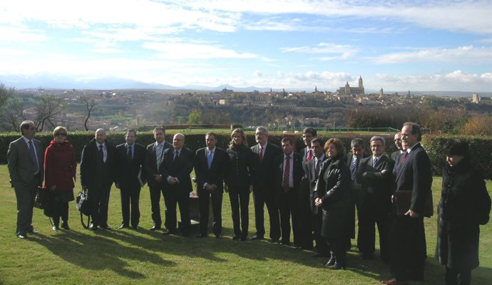 La ministra Garmendia, en Segovia.