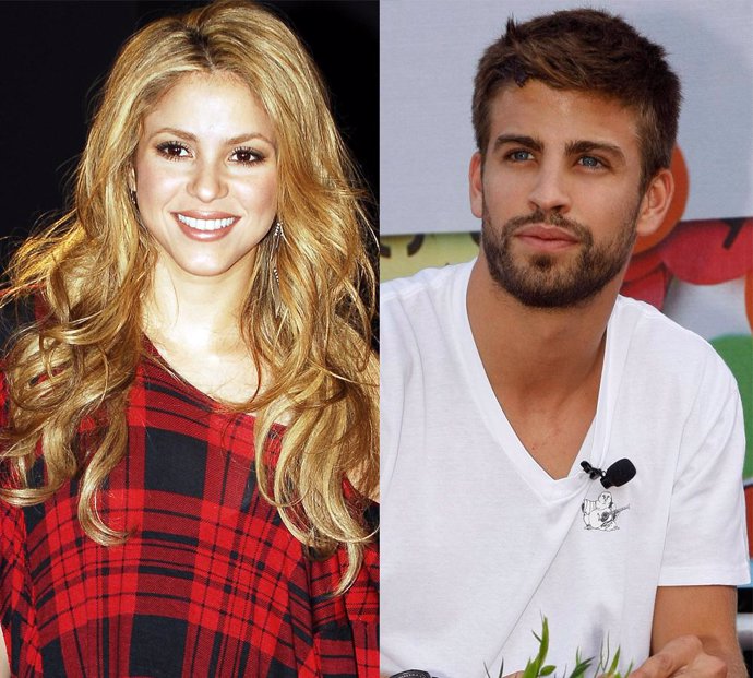 Montaje de la cantante Shakira y el futbolista Gerard Piqué 