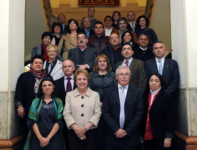 Cobacho, con los visitantes