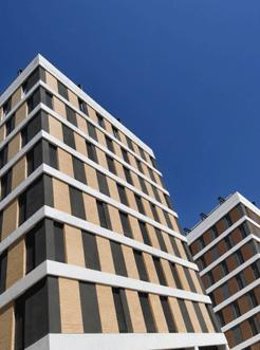 Bloque de viviendas de protección oficial. 