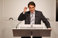 Mas graba una salutación para los leridanos que acudan al mitin de CiU, por si hay debate