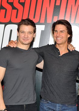 Jeremy Renner y Tom Cruise, protagonistas de Misión Imposible 4