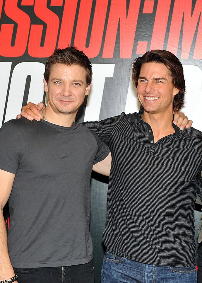 Jeremy Renner y Tom Cruise, protagonistas de Misión Imposible 4