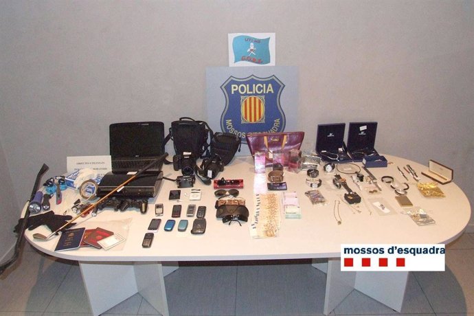 Materia intervenido operación Mossos