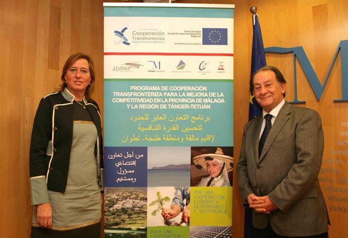 El diputado delegado de Desarrollo y Promoción Territorial, Jesús Mora, y la dip