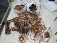 Dos detenidos por el robo de cable de cobre en Manzanares (Ciudad Real)