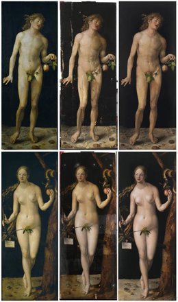 Restauración de Adán y Eva de Durero