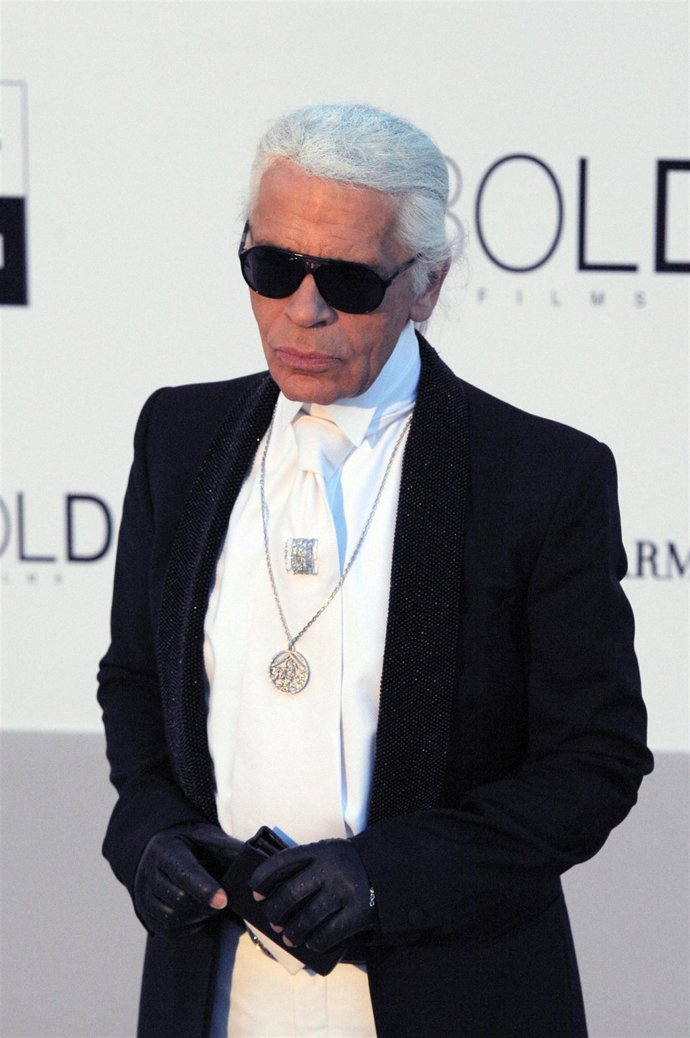 El diseñador alemán Karl Lagerfeld