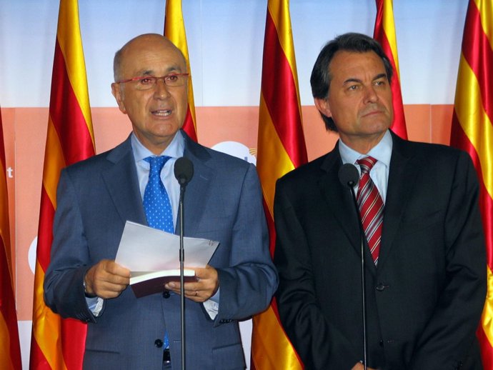   Duran i Lleida con Mas