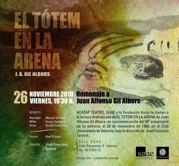 Cartel del homenaje a Gil Albors