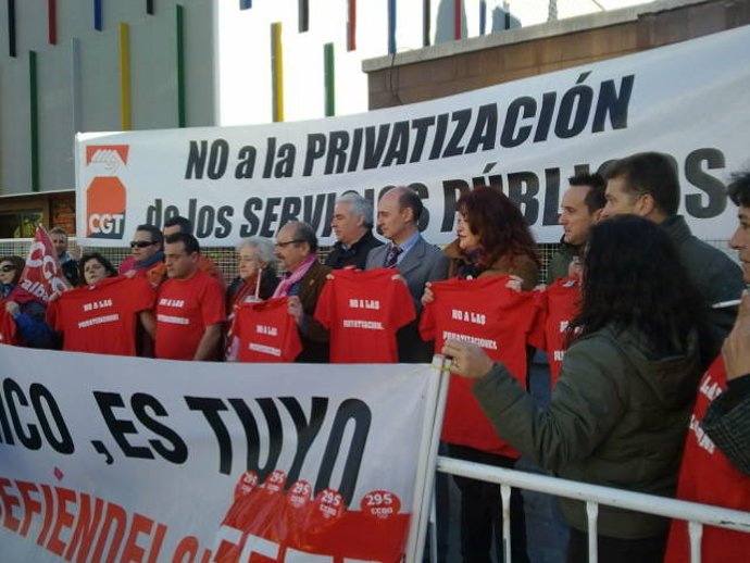 Protesta contra la privatización