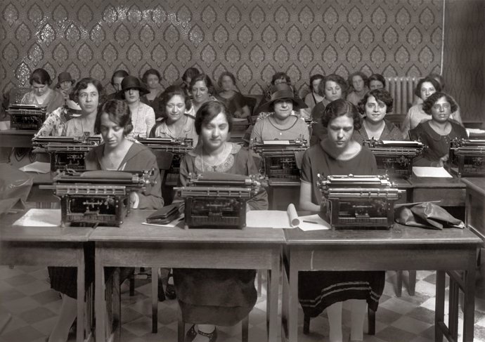 Curso de mecanografía para señoritas 1925