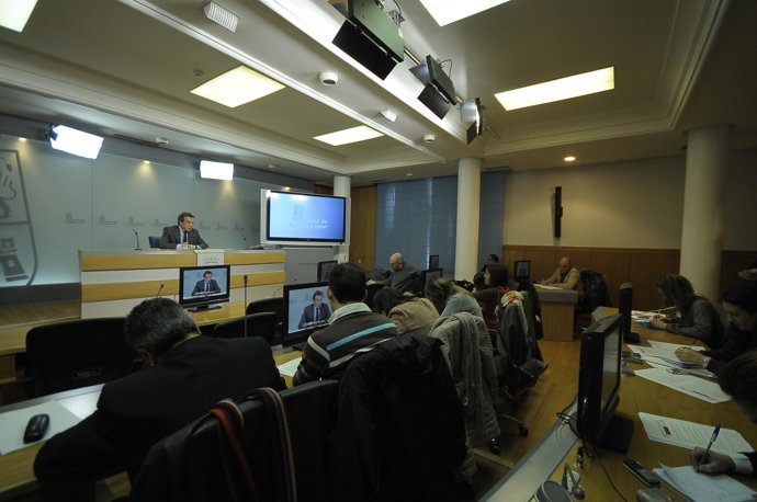 Imagen de la rueda de prensa del Consejo de Gobierno