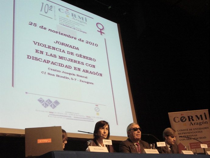 Ana Fernández en la Jornada 'Violencia de género y discapacidad'