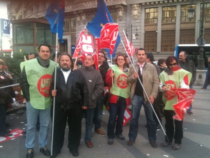 Manifestación de funcionarios de prisiones