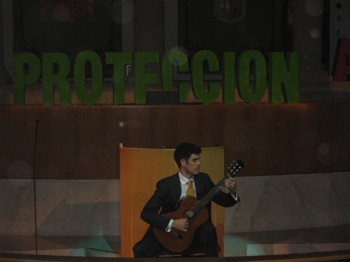 Actuación de Pablo Sáinz Villegas en el acto