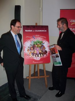 Pascual García y Alfonso Riera presentan 'Navidad con Cajamurcia'
