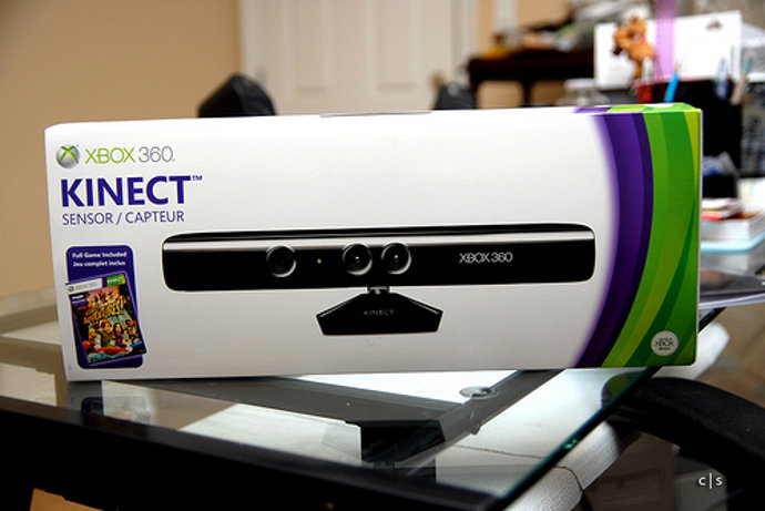 caja de Kinect de Xbox 360