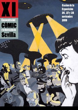 Cartel del XI Encuentro del Cómic y la Ilustración de Sevilla