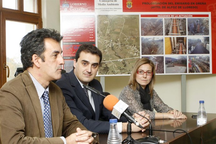 Inauguración del emisario subterráneo de Oreña