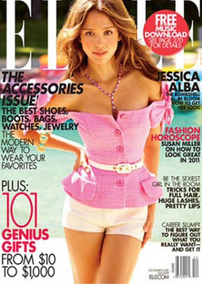 Jessica Alba portada de la revista 'Elle'