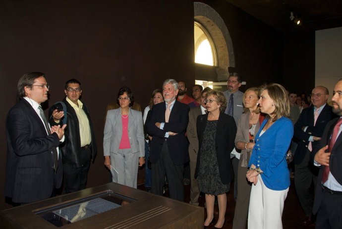 María José Salgueiro y el embajador de España en México en la Inauguración de la