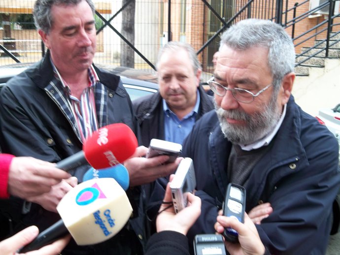 El secretario general de UGT, Cándido Méndez, en Murcia