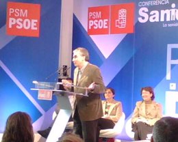 Ramón Jáuregui, durante su discurso