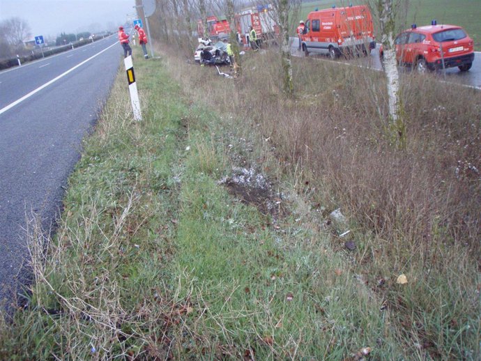 Fallece un joven en un accidente en la A-10.