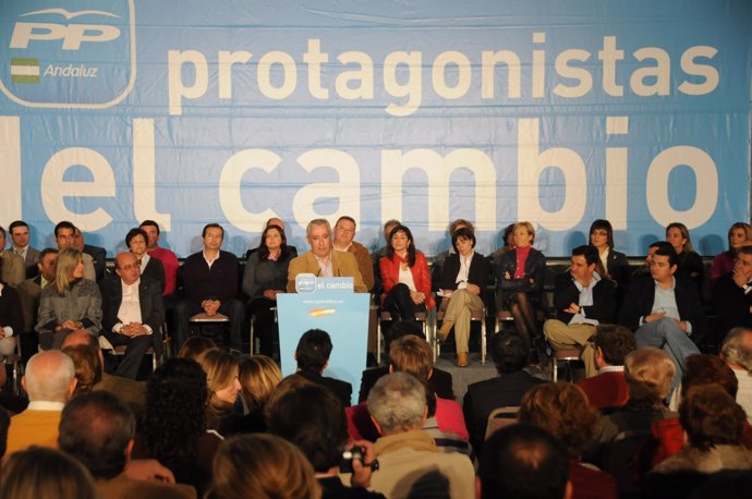 Javier Arenas con candidatos andaluces
