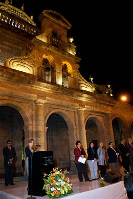Inauguración de la exposición sobre el MUSAC en Guadalajara (México)