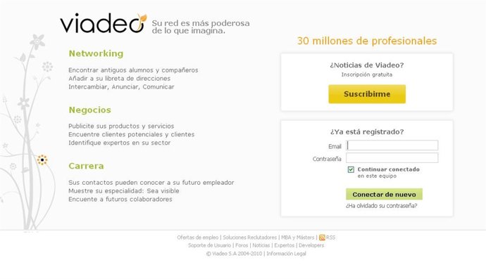 Dos nuevas funciones en la red social profesional Viadeo