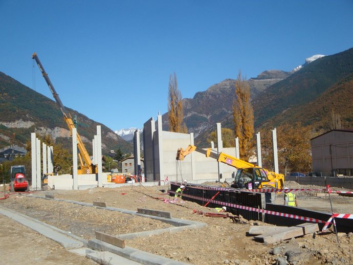 Obras en Biescas (Huesca)