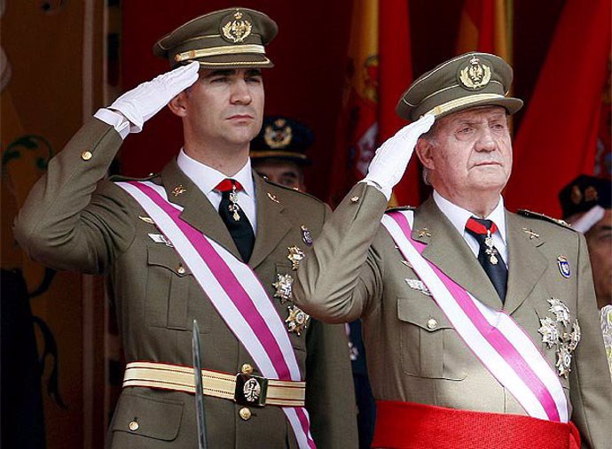 El Rey Juan Carlos y el Principe Felipe