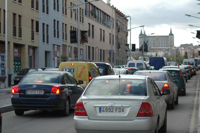 Retenciones de tráfico en Toledo