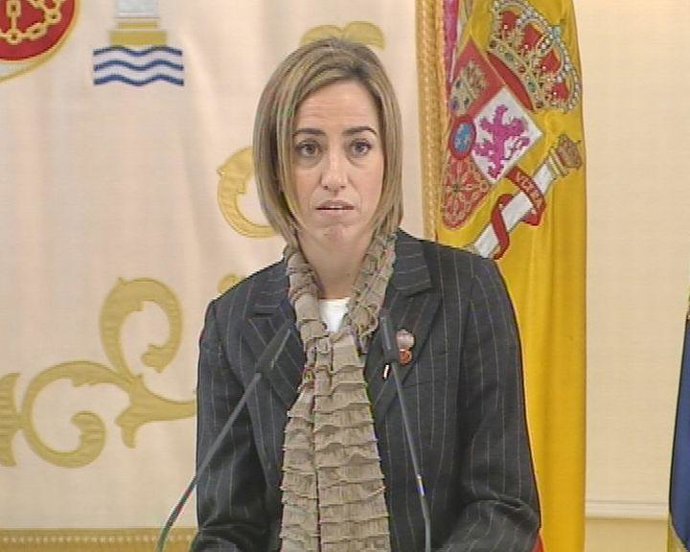 La ministra de Defensa, Carme Chacón