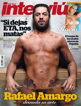 Rafel Amargo en la portada de la revista Interviú