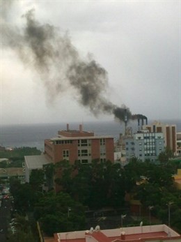 Esta imagen ha sido tomada por un ciudadano la mañana de este lunes.