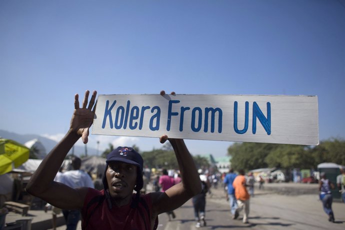Protestas contra los cascos azules en Haití