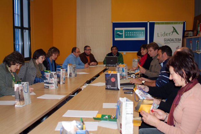 Visita de una delegación lituana a la comarca de Guadalteba.