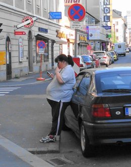 Mujer, chica, obesidad, sobrepeso