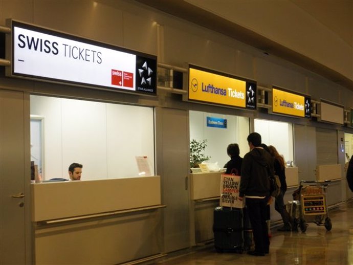 Oficinas de Lufthansa en la Terminal 2