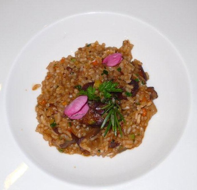 Arroz meloso de pierna y rabo de Cordero de Extremadura