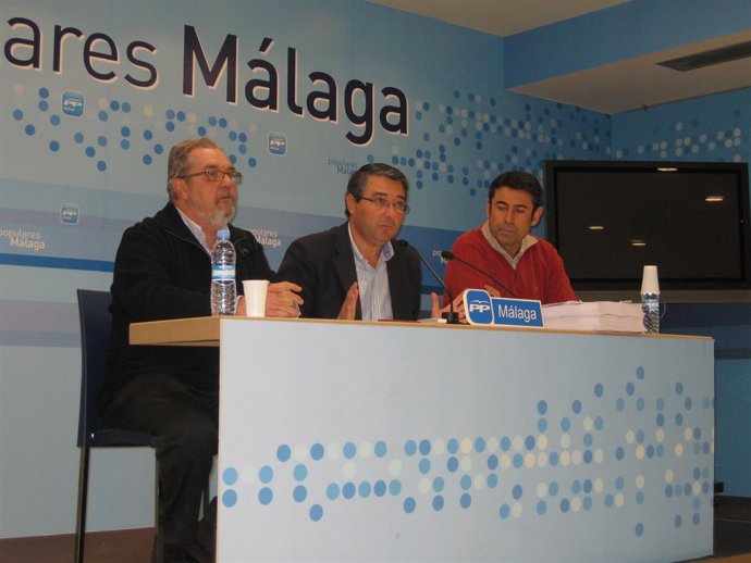 El portavoz del PP en la Diputación Provincial de Málaga, Francisco Salado, en r