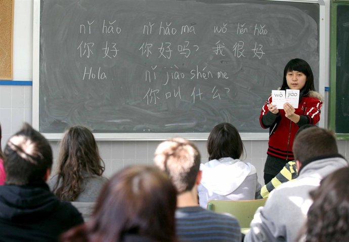 Imagen de una clase de chino