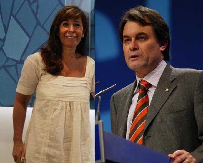 Alicia Sánchez Camacho y Artur Mas