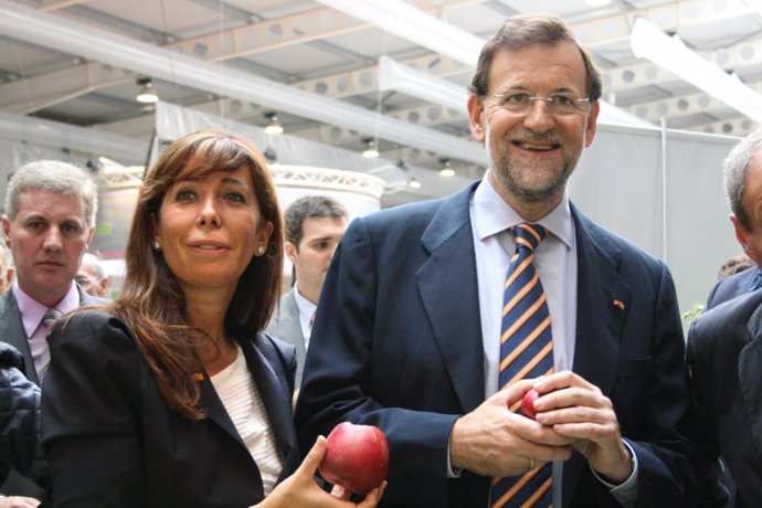 Mariano Rajoy y Alícia Sánchez-Camacho