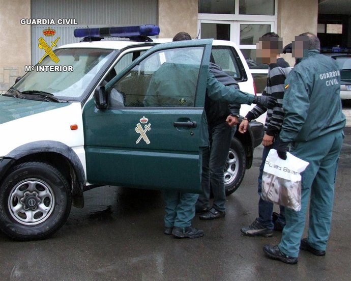 Guardia Civil frustra el secuestro de una persona, con la liberación de ésta y l