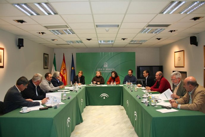 Reunión entre la Consejería de Agricultura y Pesca y Asaja, COAG, UPA y Faeca.