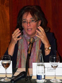 La presidenta de  Feragua, Margarita Bustamante.